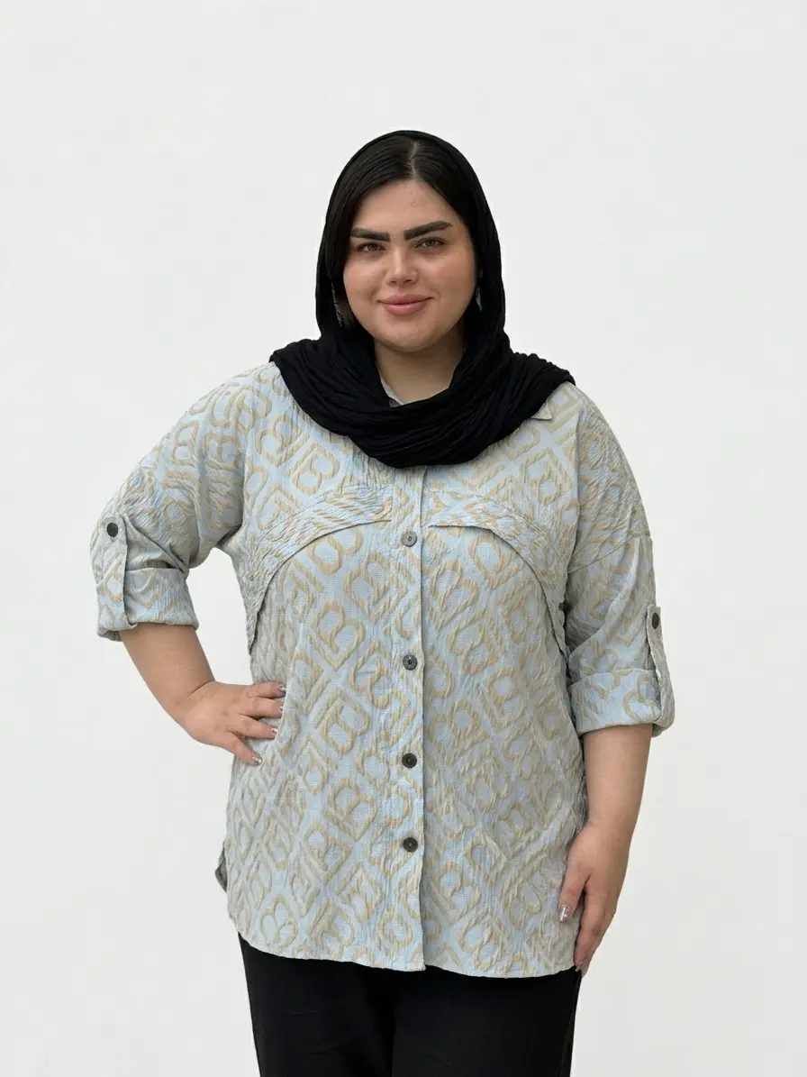 شومیز سایز بزرگ زنانه طرح B